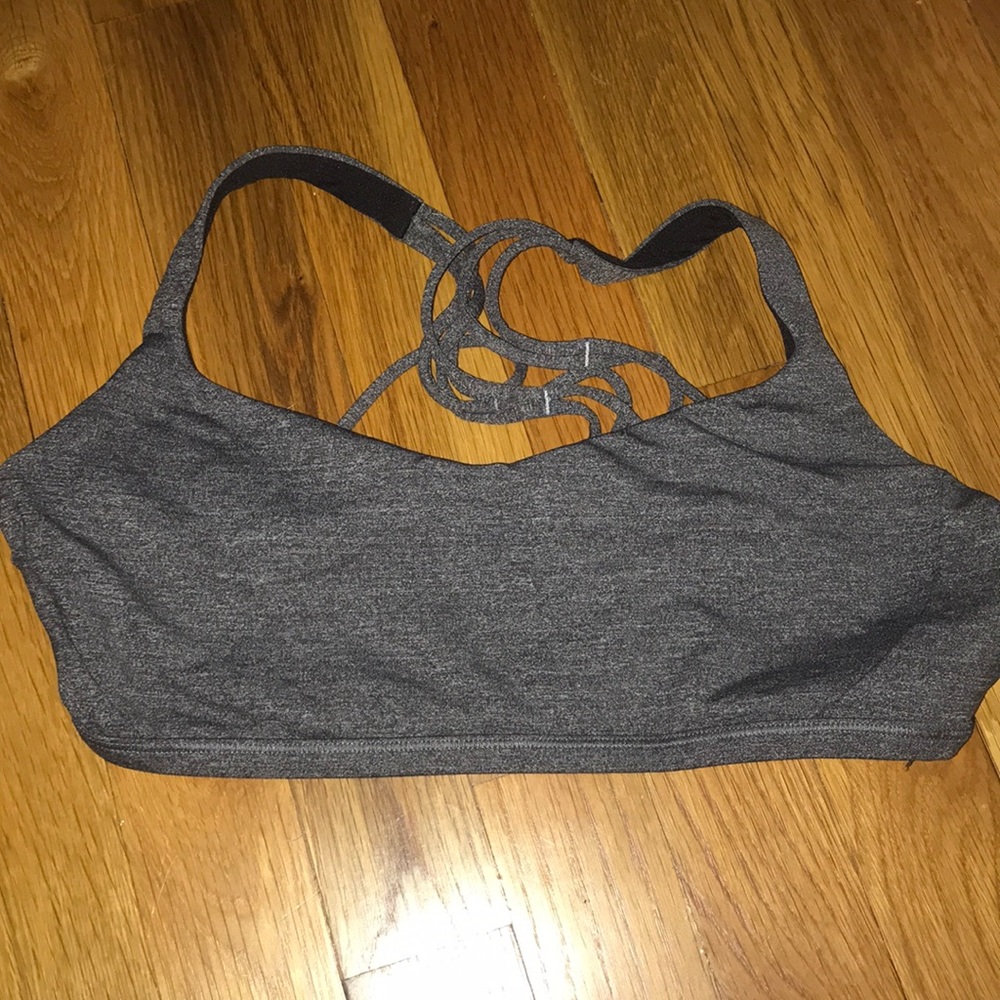 Gray Lulu lemon sports bra